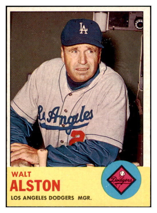 1963 Topps Baseball #154 Walt Alston Dodgers NR-MT 450903