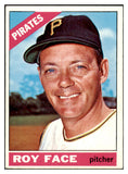 1966 Topps Baseball #461 Roy Face Pirates EX-MT 450928