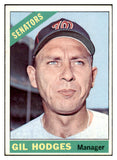 1966 Topps Baseball #386 Gil Hodges Senators EX-MT 450935