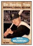 1962 Topps Baseball #391 Bill Mazeroski A.S. Pirates NR-MT 450958