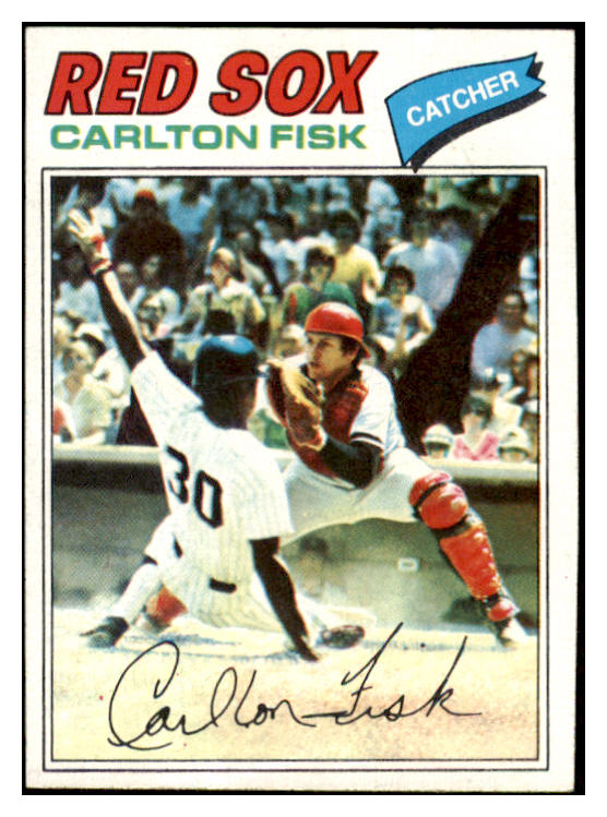 1977 Topps Baseball #640 Carlton Fisk Red Sox EX-MT 450969