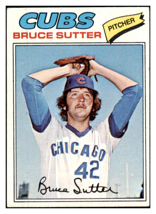 1977 Topps Baseball #144 Bruce Sutter Cubs EX-MT 450972