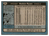 1980 Topps Baseball #580 Nolan Ryan Angels EX-MT 450975