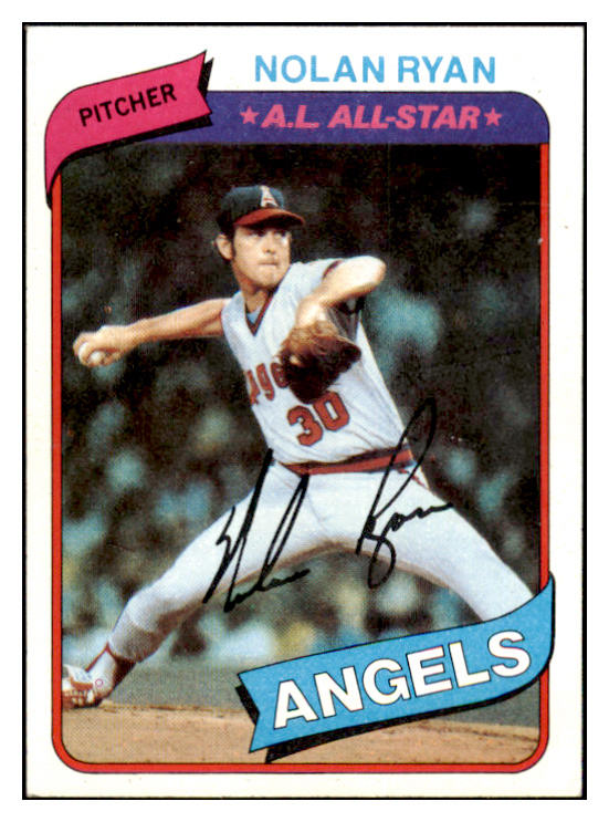 1980 Topps Baseball #580 Nolan Ryan Angels NR-MT 450978