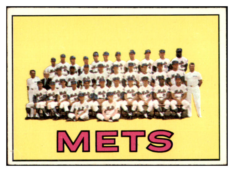 1967 Topps Baseball #042 New York Mets Team EX-MT 450992