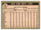 1967 Topps Baseball #042 New York Mets Team EX-MT 450992