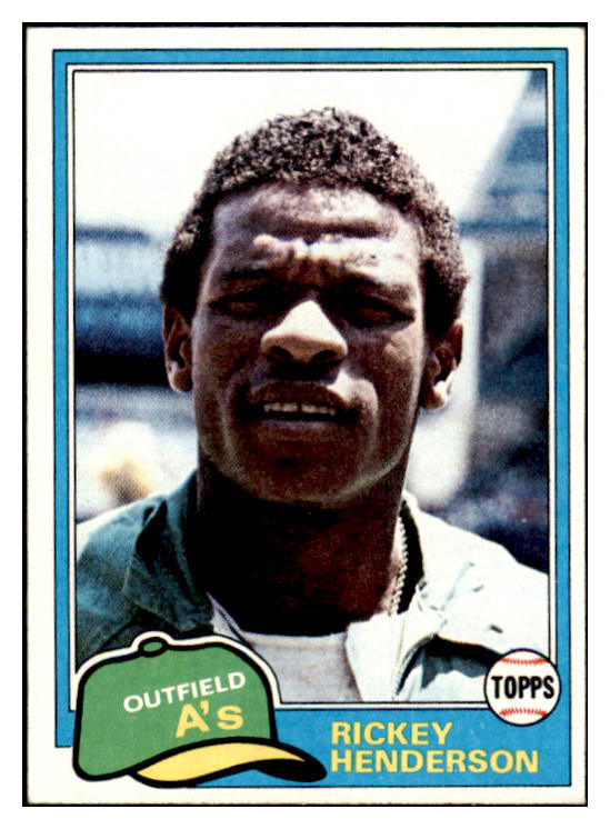 1981 Topps Baseball #261 Rickey Henderson A's NR-MT 451028