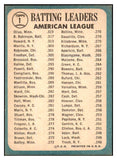 1965 Topps Baseball #001 A.L. Batting Leaders Brooks Robinson EX-MT 451029