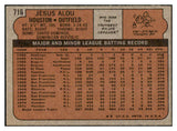 1972 Topps Baseball #716 Jesus Alou Astros EX-MT 451050