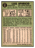 1967 Topps Baseball #060 Luis Aparicio Orioles NR-MT 451140