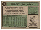 1974 Topps Baseball #040 Jim Palmer Orioles NR-MT 451149