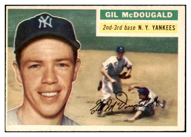 1956 Topps Baseball #225 Gil McDougald Yankees EX+/EX-MT 451160