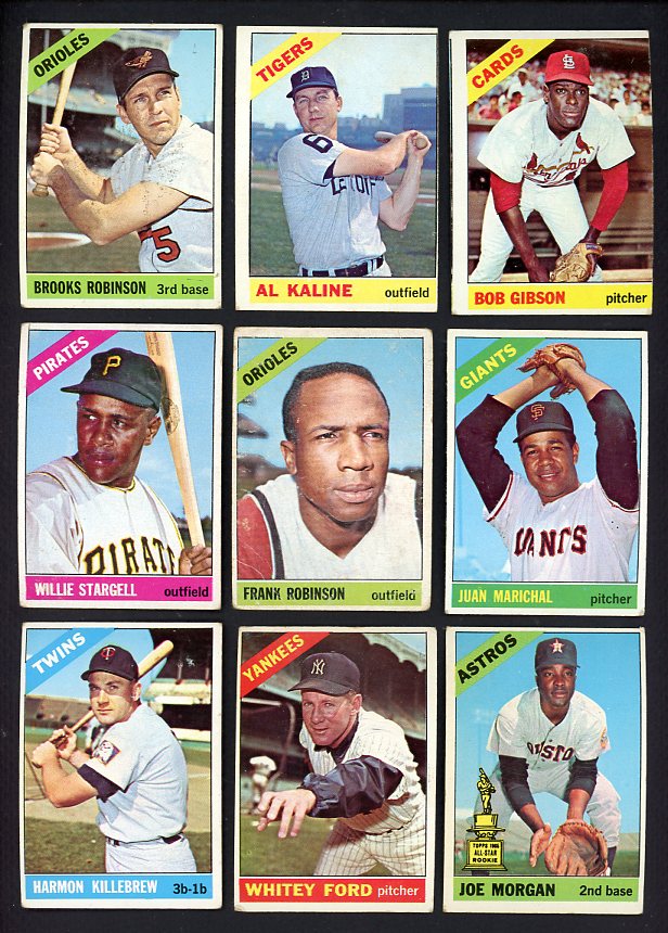 1966 Topps Set Lot 395 Diff GD-VG Robinson Killebrew Ford 451210