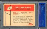 1960 Fleer Football #021 Tony Sardisco Patriots PSA 8 NM/MT 451489