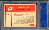 1960 Fleer Football #036 Bob Yates Patriots PSA 8 NM/MT 451504