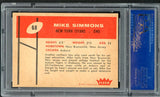 1960 Fleer Football #068 Mike Simmons Titans PSA 8 NM/MT 451536