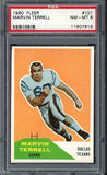 1960 Fleer Football #101 Marvin Terrell Texans PSA 8 NM/MT 451569