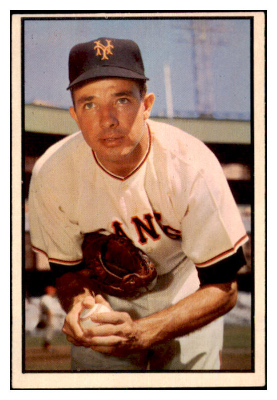 1953 Bowman Color Baseball #076 Jim Hearn Giants EX-MT 451779