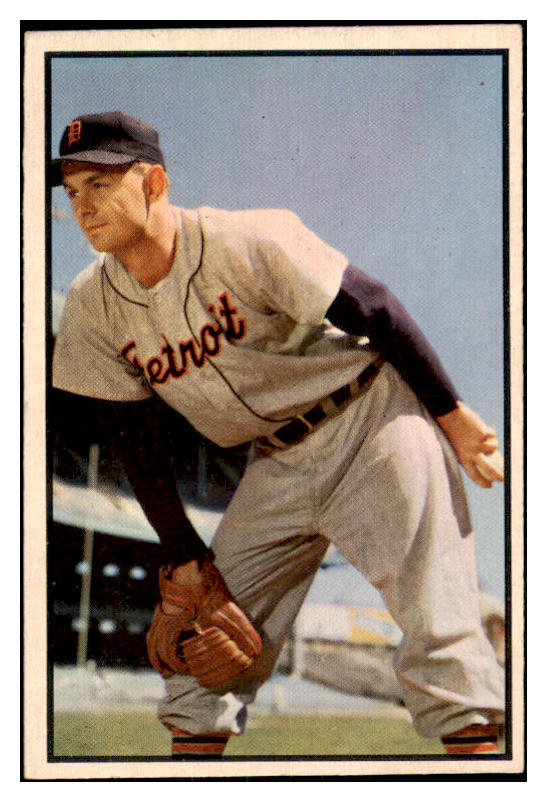 1953 Bowman Color Baseball #072 Ted Gray Tigers EX-MT 451784