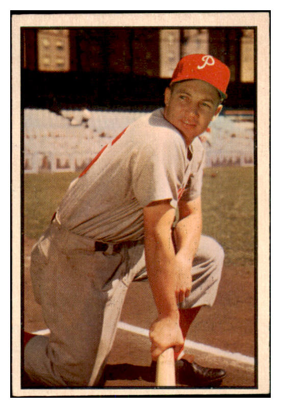 1953 Bowman Color Baseball #067 Mel Clark Phillies EX-MT 451788