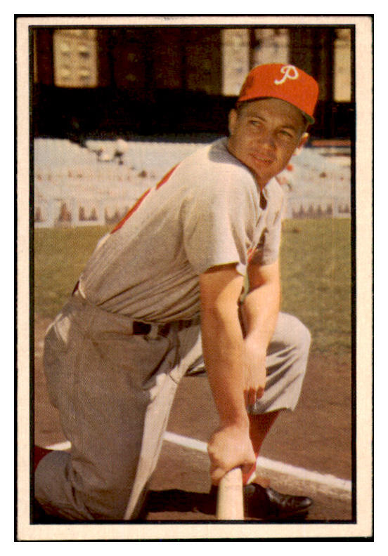 1953 Bowman Color Baseball #067 Mel Clark Phillies EX-MT 451789
