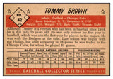 1953 Bowman Color Baseball #042 Tommy Brown Cubs EX-MT 451815