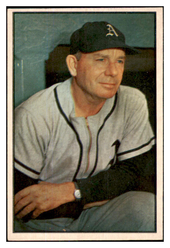 1953 Bowman Color Baseball #031 Jimmy Dykes A's EX-MT 451823