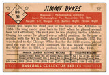 1953 Bowman Color Baseball #031 Jimmy Dykes A's EX-MT 451823
