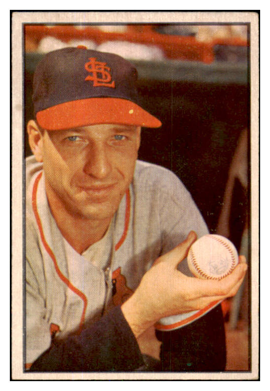 1953 Bowman Color Baseball #017 Gerry Staley Cardinals EX-MT 451842
