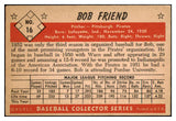 1953 Bowman Color Baseball #016 Bob Friend Pirates EX-MT 451844