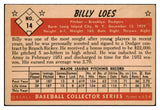 1953 Bowman Color Baseball #014 Billy Loes Dodgers EX-MT 451848