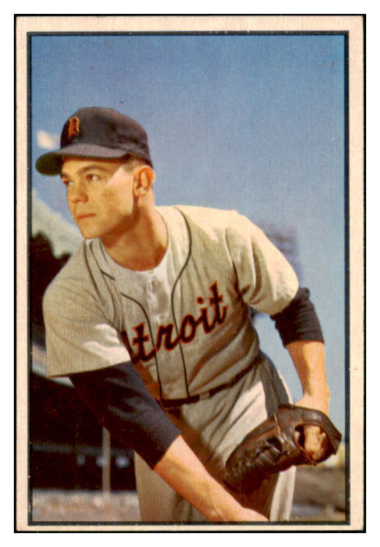 1953 Bowman Color Baseball #004 Art Houtteman Tigers EX-MT 451860
