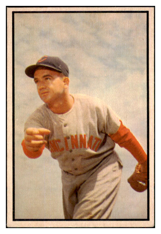 1953 Bowman Color Baseball #138 Bubba Church Reds EX 451877