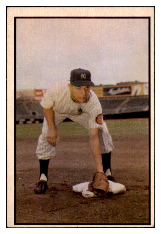 1953 Bowman Color Baseball #136 Jim Brideweser Yankees EX 451878