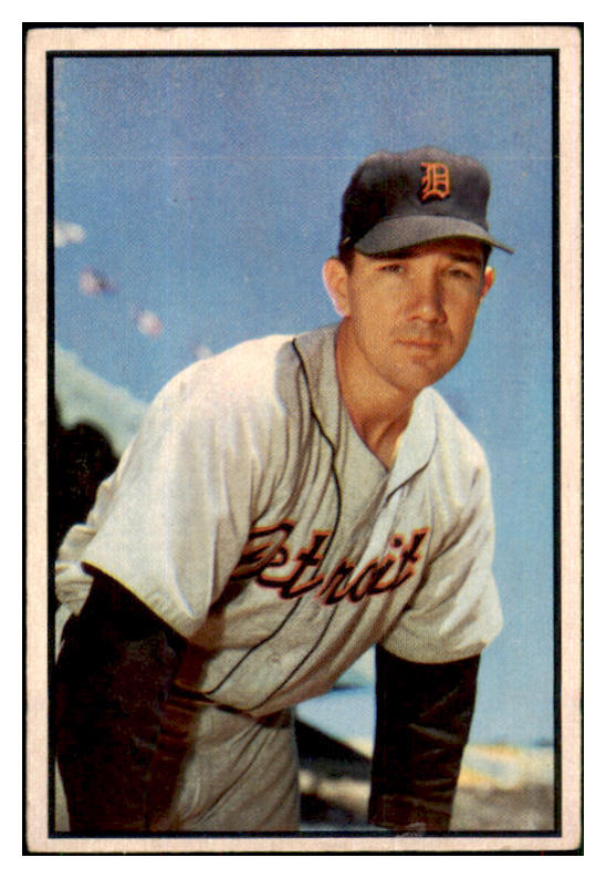 1953 Bowman Color Baseball #100 Bill Wight Tigers EX 451903