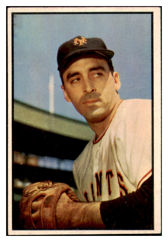 1953 Bowman Color Baseball #096 Sal Maglie Giants EX 451906