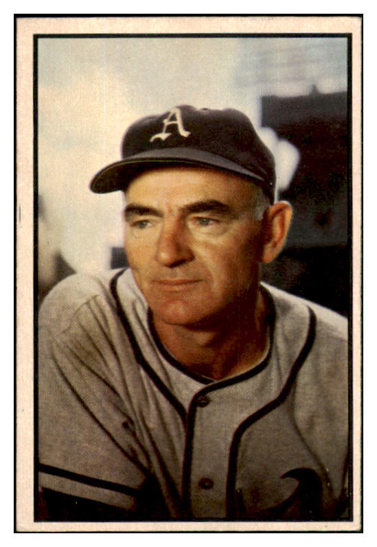 1953 Bowman Color Baseball #095 Wally Moses A's EX 451907