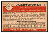 1953 Bowman Color Baseball #089 Sandy Consuegra Senators EX 451911