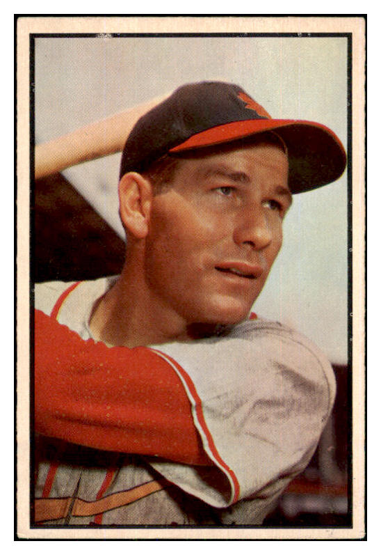 1953 Bowman Color Baseball #085 Solly Hemus Cardinals EX 451914