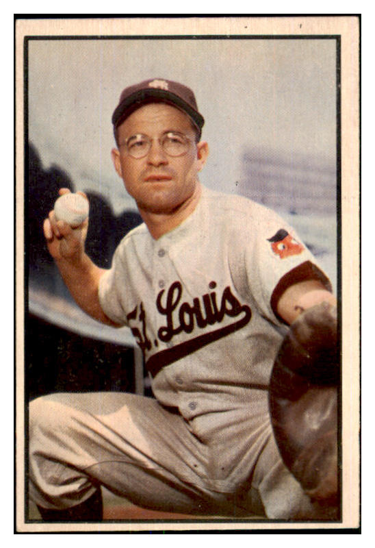 1953 Bowman Color Baseball #070 Clint Courtney Browns EX 451921