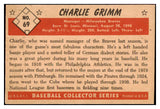 1953 Bowman Color Baseball #069 Charlie Grimm Braves EX 451924