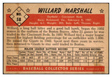 1953 Bowman Color Baseball #058 Willard Marshall Reds EX 451936