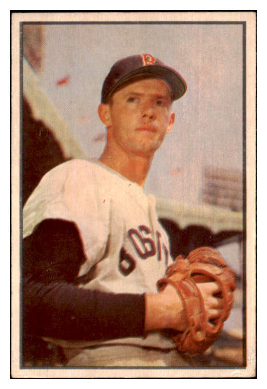 1953 Bowman Color Baseball #035 Maury McDermott Red Sox EX 451949