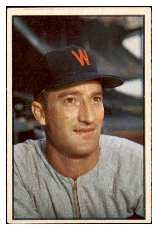 1953 Bowman Color Baseball #022 Bob Porterfield Senators EX 451959
