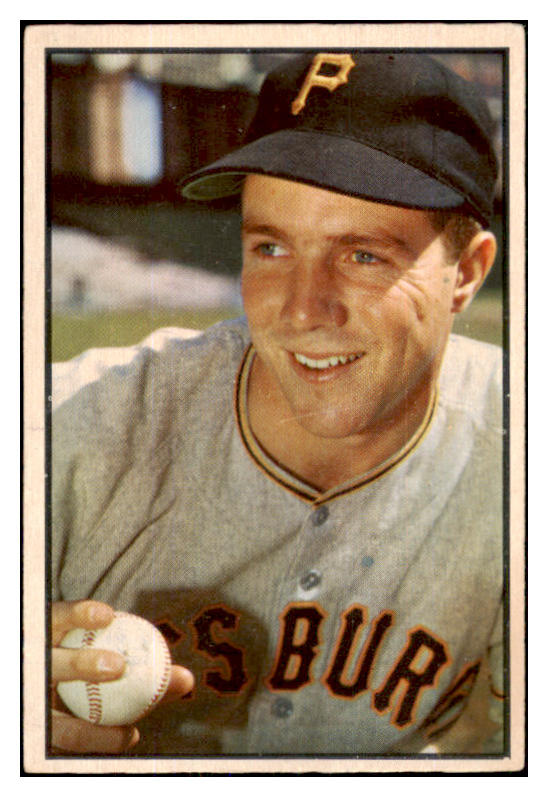 1953 Bowman Color Baseball #016 Bob Friend Pirates EX 451962