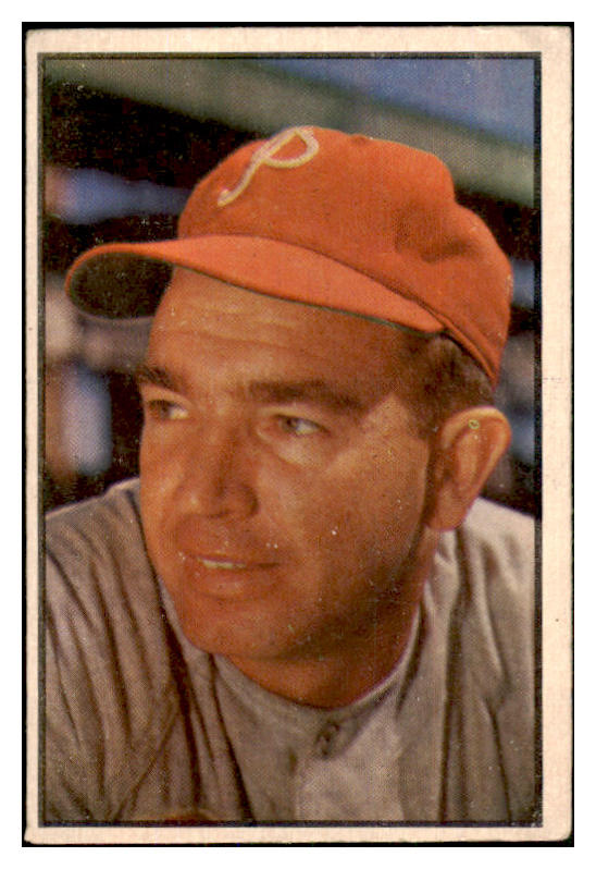 1953 Bowman Color Baseball #133 Willie Jones Phillies VG-EX 452005