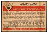 1953 Bowman Color Baseball #123 Johnny Lipon Red Sox VG-EX 452018