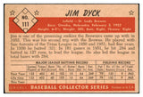 1953 Bowman Color Baseball #111 Jim Dyck Browns VG-EX 452027