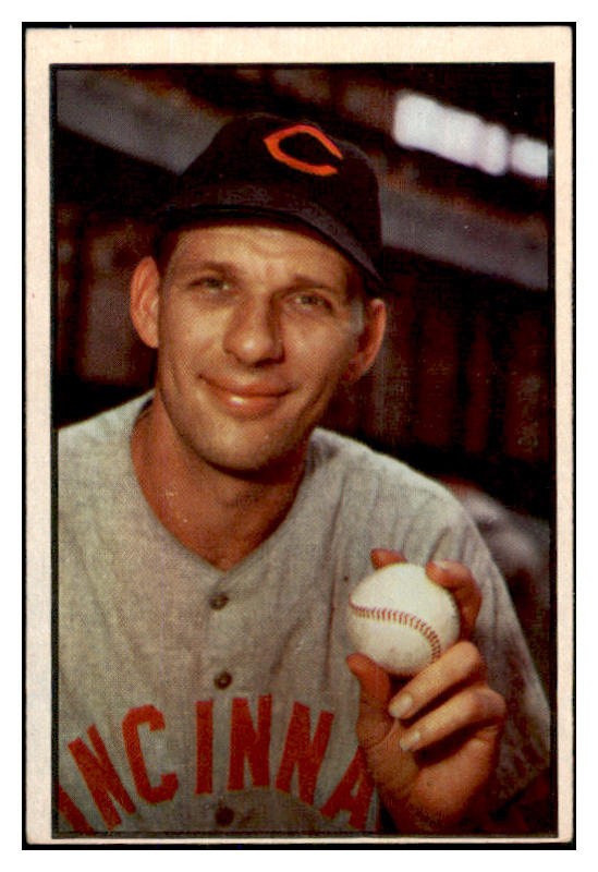 1953 Bowman Color Baseball #087 Harry Perkowski Reds VG-EX 452042