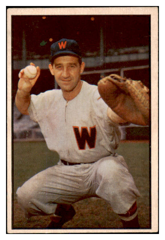 1953 Bowman Color Baseball #077 Mickey Grasso Senators VG-EX 452051